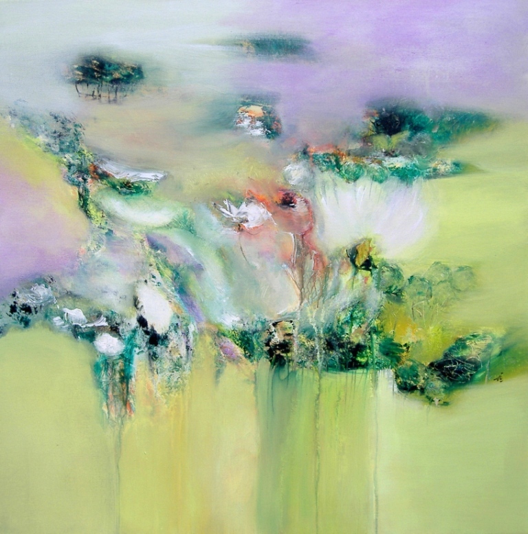 Les fleurs dansent au jardin